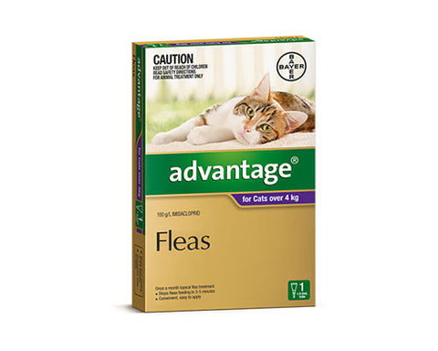 ADVANTAGE CATS OVER 4KG 4X0.8ML