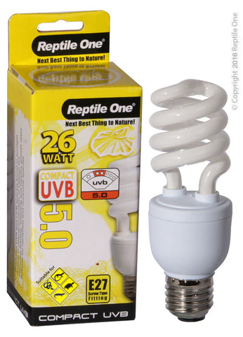 Compact UVB Bulb 26W UVB 5.0 E27 Fitting