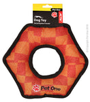Dog Toy Activ Tuff Squeaky Nut Orange