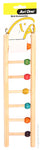 Bird Toy Wooden Ladder 7 Run W/beads