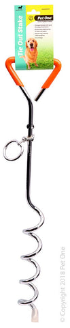 Tie Out Stake 45cm X 8mm With Plastic Handle