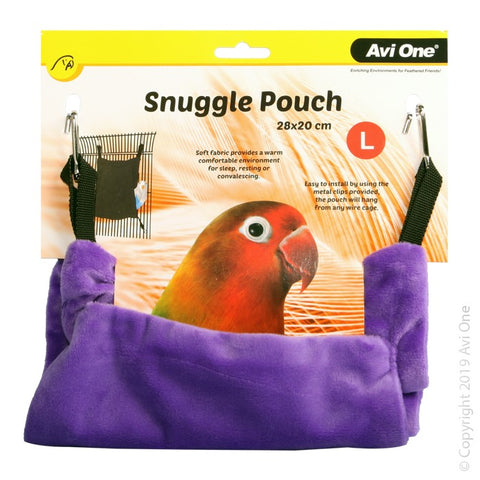 Bird Snuggle Pouch Large 28x20cm Grape