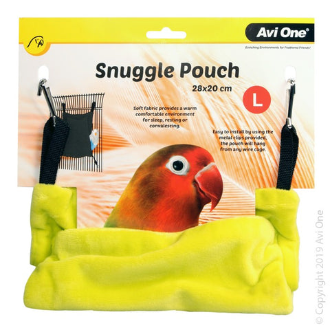 Bird Snuggle Pouch Large 28x20cm Lime