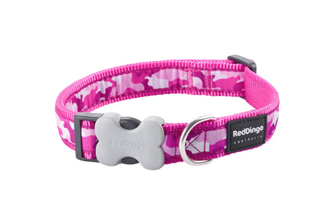 12MM CAMOUFLAGE HOT PINK COLLAR