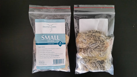 QUAIL- SMALL FROZEN (3 PACK)
