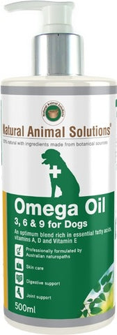 500ML OMEGA OIL NATURAL ANIMAL SOLUTIONS