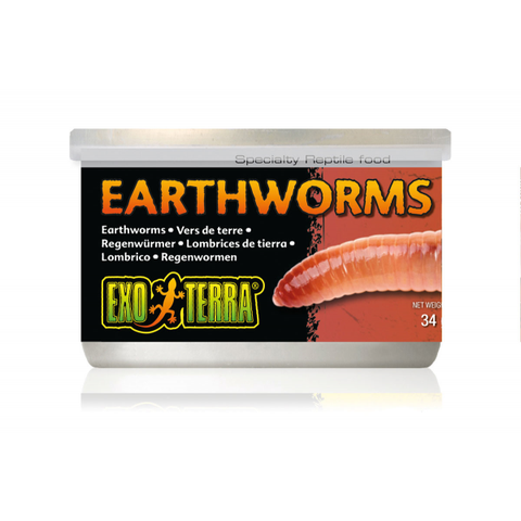 Exo Terra Canned Earthworms 34gm