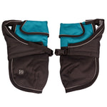 Dog Coat Blizzard 30cm H Duty W Proof Refl Teal Black