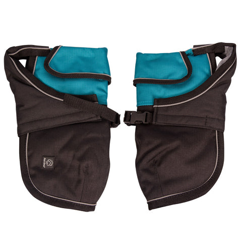 Dog Coat Blizzard 30cm H Duty W Proof Refl Teal Black