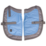 Dog Coat NightWalker 55cm W Proof Refl Silver Blue