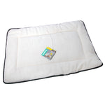 Bed Cushion Rectangular 90x60cm Waterproof Base W Sheepskin Top Charcoal