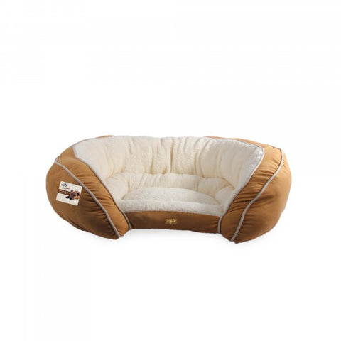 LAM Luxury Lounge Bed Tan 78 x 60 x 21