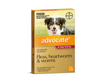 ADVOCATE DOGS 10-25KG 6PK