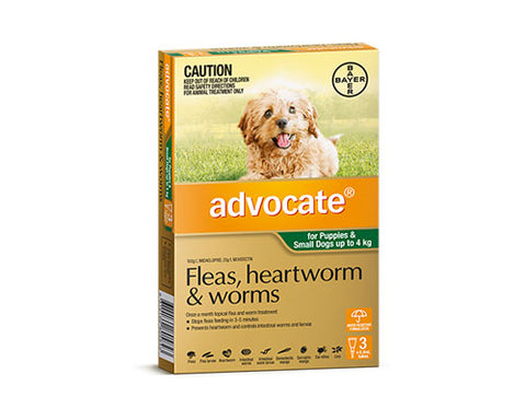 ADVOCATE DOG UP TO 4KG SINGLE GREEN