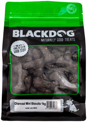 1KG CHARCOAL BLACKDOG MINI BISCUITS