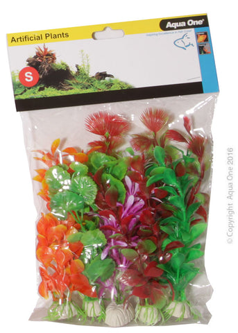 Plastic Plant 6pk Mixed Small