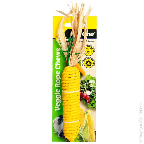 Veggie Rope Chews For Small Animals - Corn (M)