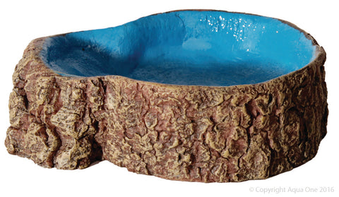 Hermit Crab Tree Stump Bowl Blue Small 10 x7.6x3cm