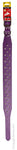 Collar Leather Three Row Studded 55cm Purple