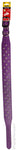 Collar Leather Three Row Studded 65cm Purple