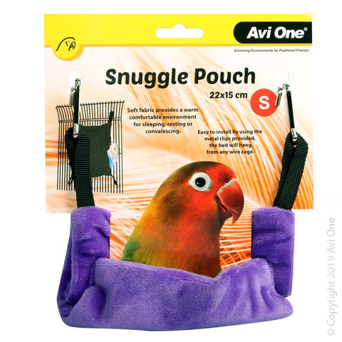 Bird Snuggle Pouch Small 22x15cm Grape
