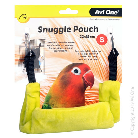 Bird Snuggle Pouch Small 22x15cm Lime