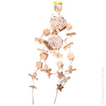 Bird Toy Bamboo & Wooden Blocks With Rattan Balls