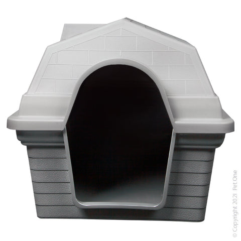 Plastic Kennel Small 69x56x52 Cm Grey