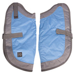 Dog Coat NightWalker 60cm W Proof Refl Silver Blue