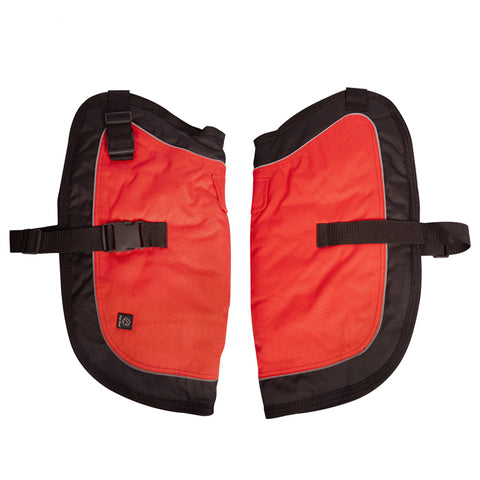 Dog Coat NightWalker Quick Clip 40cm Black Red