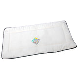 Bed Cushion Rectangular 110x80cm Waterproof Base W Sheepskin Top Charcoal