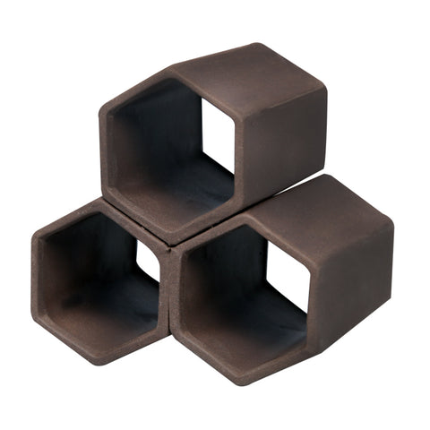Ceramic Breeding Hide Hex Pipe 9x6.8x9cm