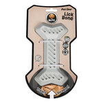 Dog Toy Blitz Rubber Lick Bone Grey L