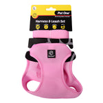 Harness & Leash Set Dog 45-51cm Pk