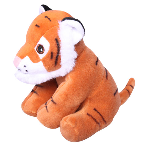 Dog Toy Plush Squeaky Tiger 15cmH
