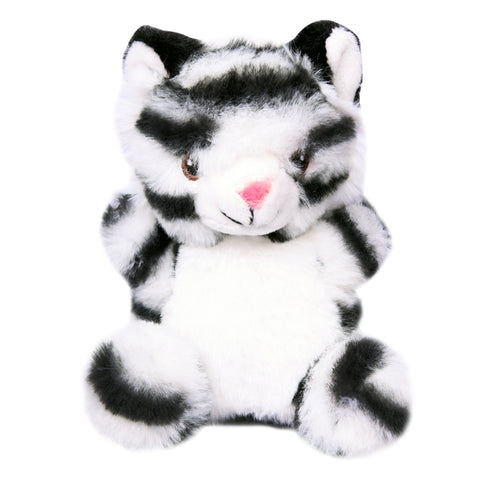 Dog Toy Plush Squeaky White Tiger 15cmH