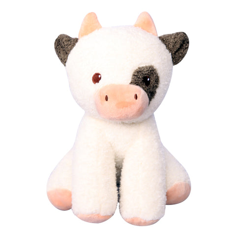 Dog Toy Plush Squeaky w Crinkle Cow 22cmH