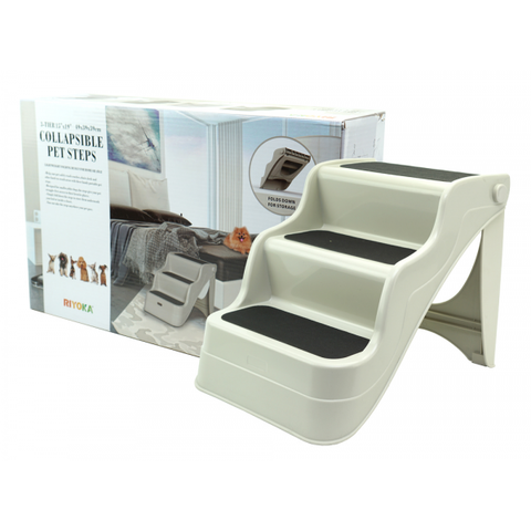FurKidz Dog Steps for Bed/Vehicle Beige