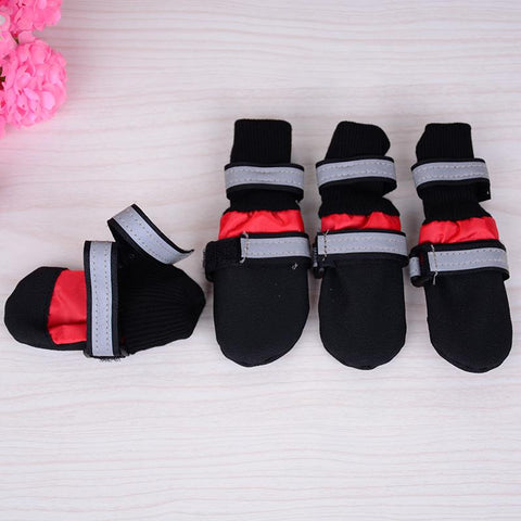 DOG WATERPROOF BOOTS RED LARGE (8 X 7CM)