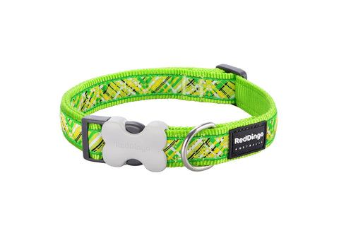 15MM FLANNO LIME GREEN COLLAR