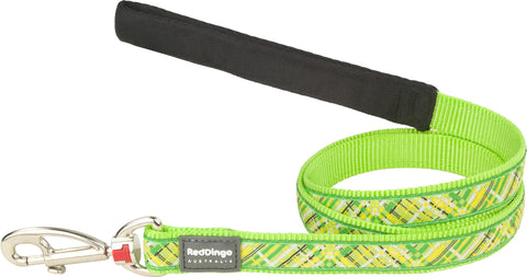 25MM 1.2M/4FT FLANNO LIME GREEN LEAD