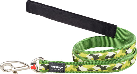 25MM 1.2M/4FT CAMOUFLAGE GREEN LEAD