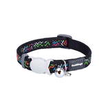 12MM SQUIGGLES BLACK CAT COLLAR