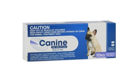 10KG 2TABS CANINE ALL WORMER VALUEPLUS