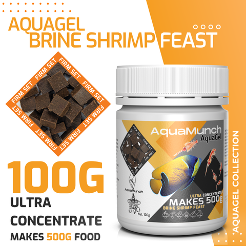 100G AQUAGEL BRINE SHRIMP FEAST AQUAMUNCH