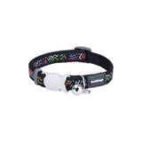 12MM SQUIGGLES BLACK CAT COLLAR